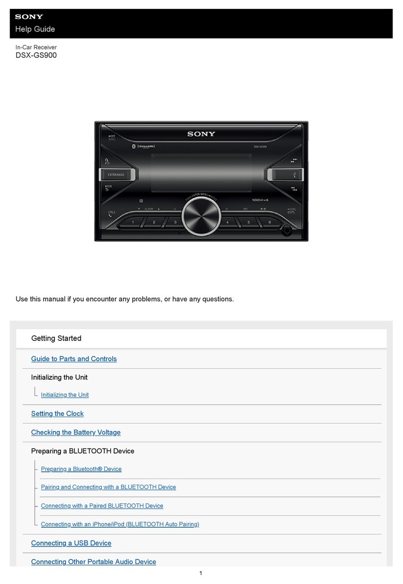Sony DSX-GS900 Reference guide Sony DSX-GS900 Reference guide