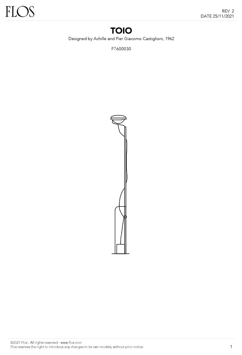 FLOS TOIO F7600030 manual