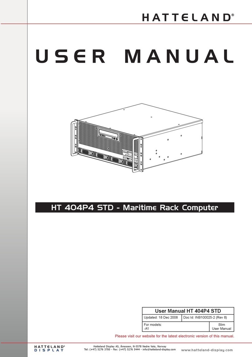 Hatteland HT 404P4 STD User manual Hatteland HT 404P4 STD User manual