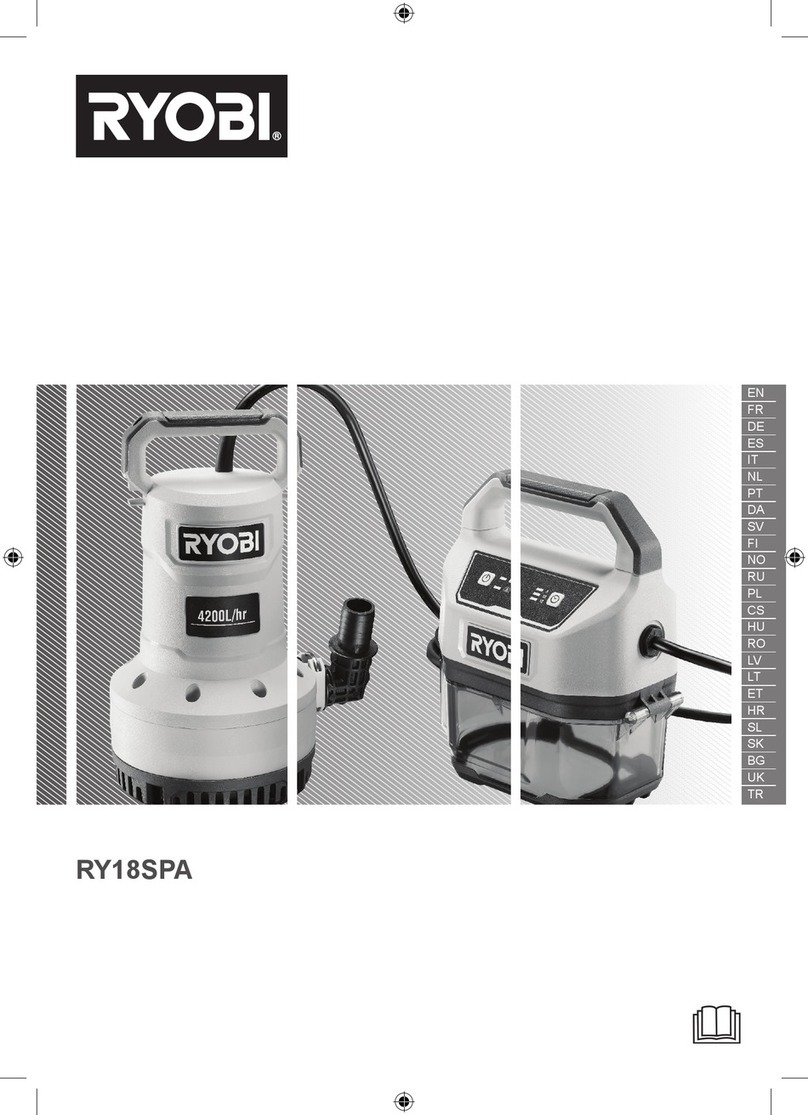 Ryobi RY18SPA Original instructions
