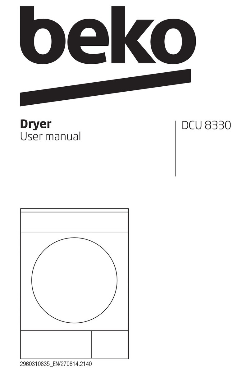 Beko DCU 8330 user manual