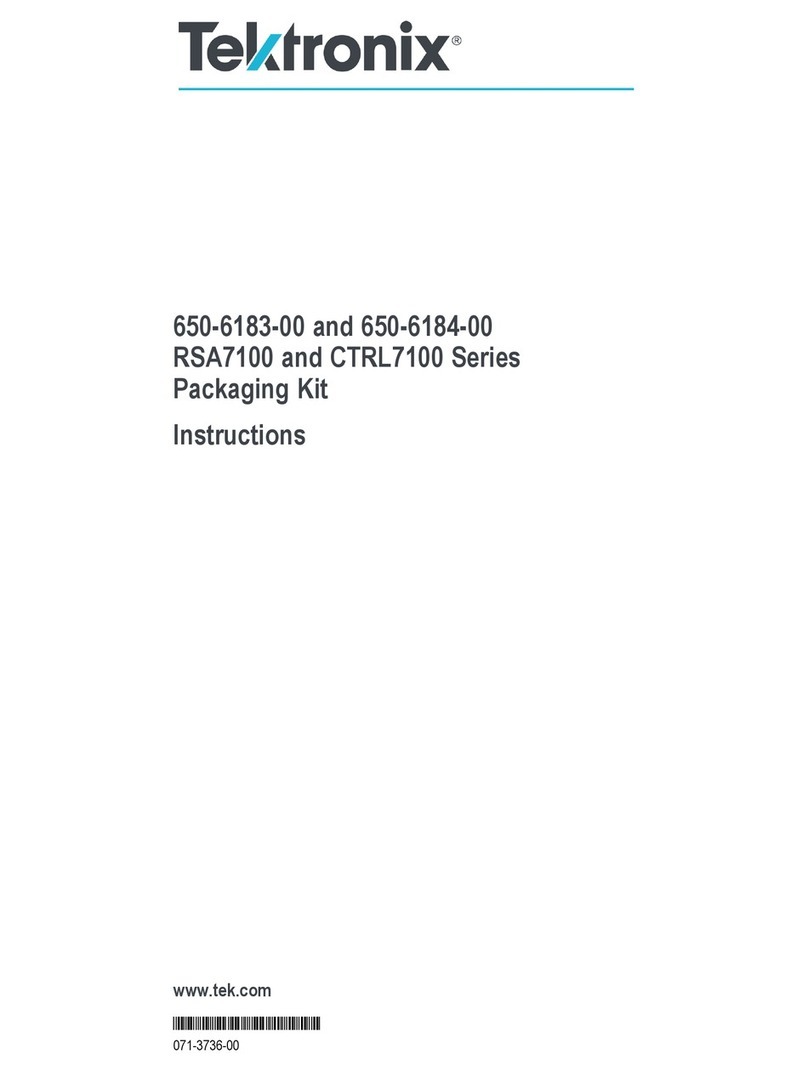 Tektronix CTRL7100 Series User manual Tektronix CTRL7100 Series User manual