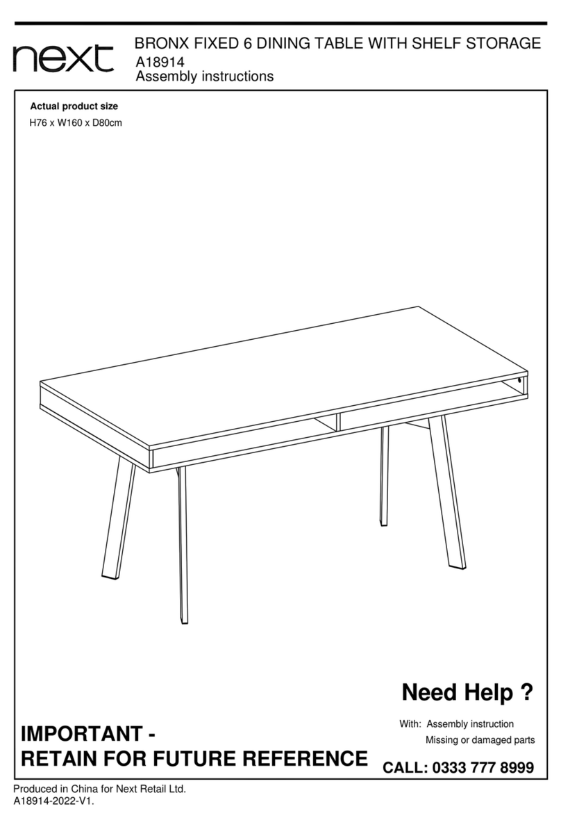 Next BRONX FIXED A18914 Assembly instructions