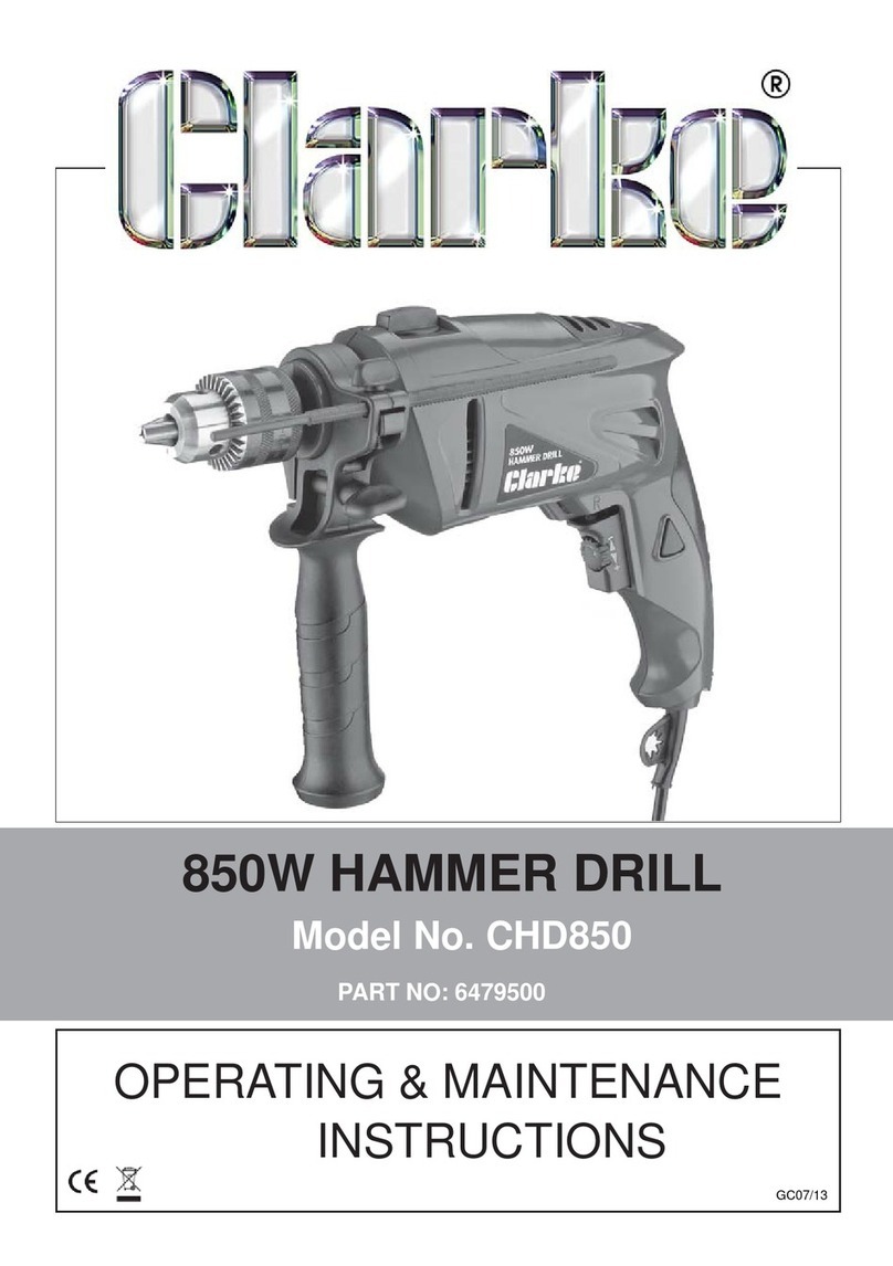 Clarke 6479500 Installation and operation manual