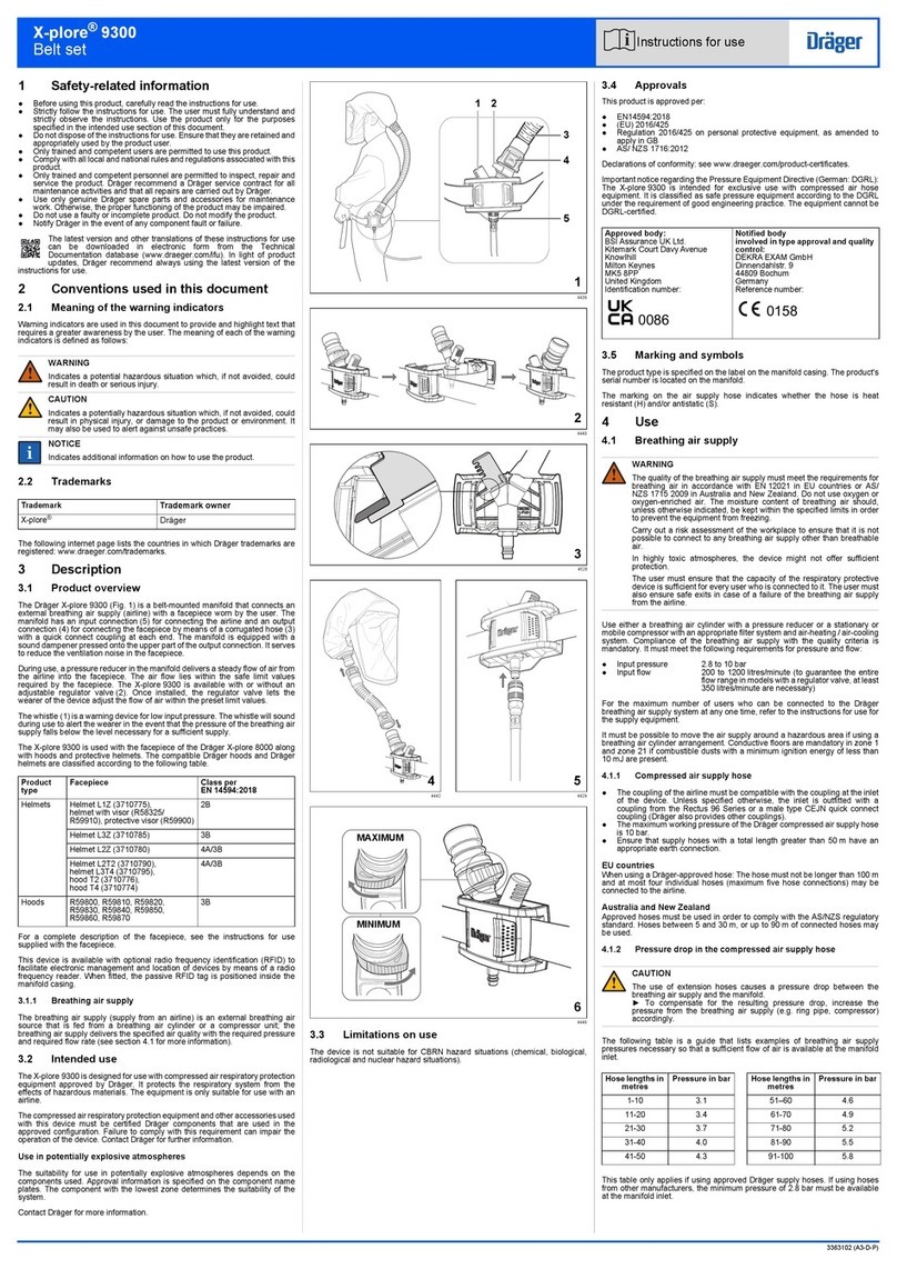 Dräger X-plore 9300 Instructions for use