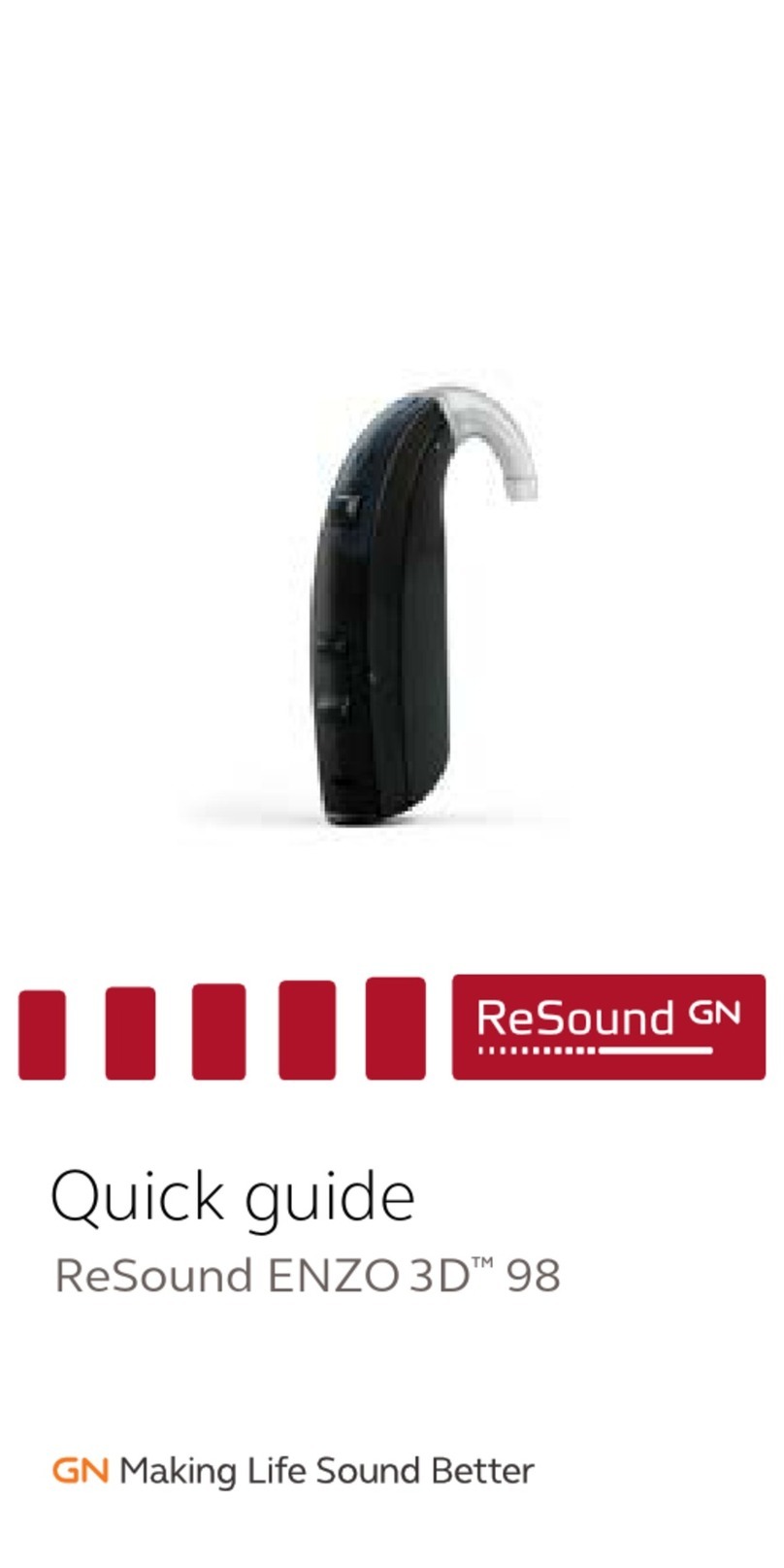 GN ReSound ENZO 3D 98 quick guide
