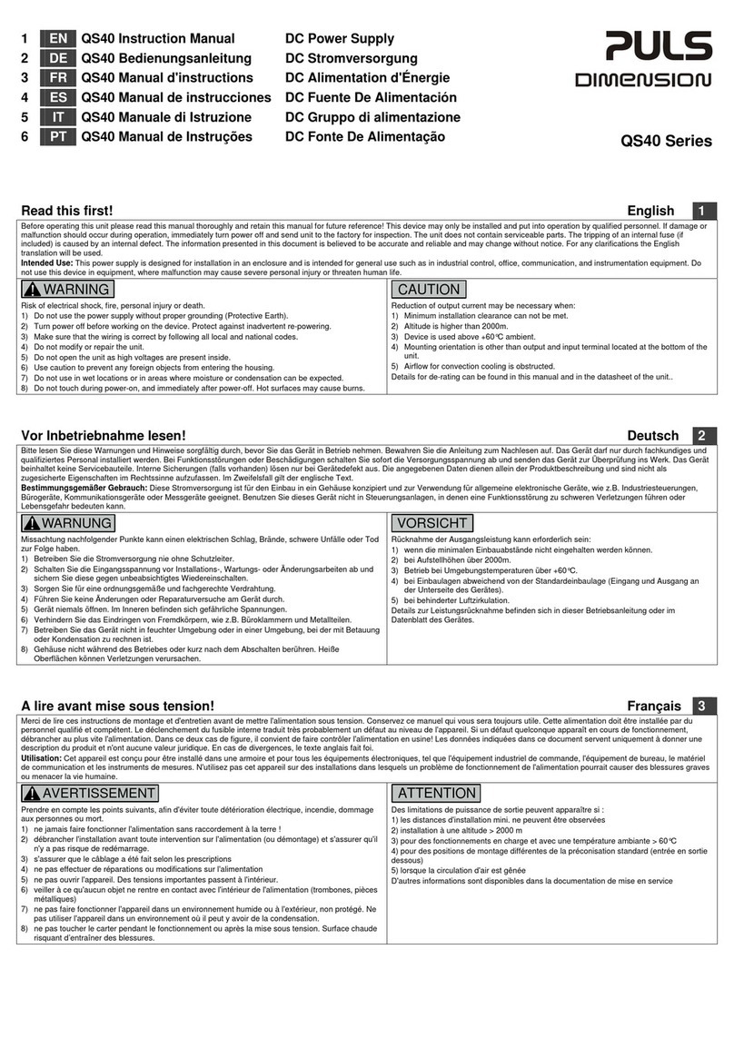 Puls QS40.241 User manual