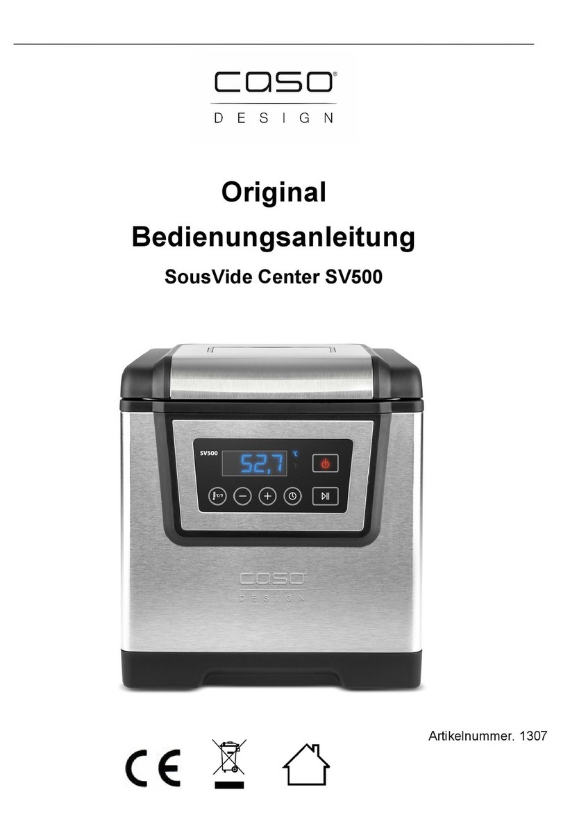 CASO DESIGN SV500 manual