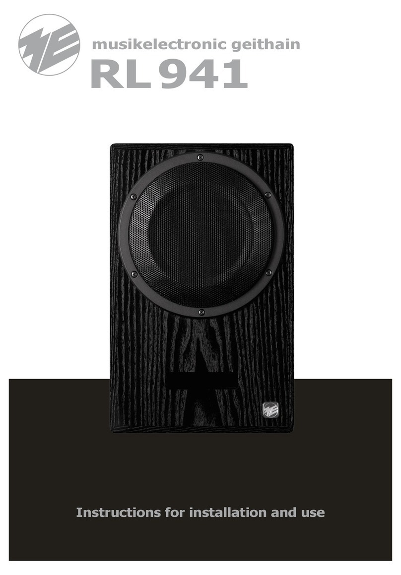 musikelectronic geithain RL 941 Instructions for installation and use