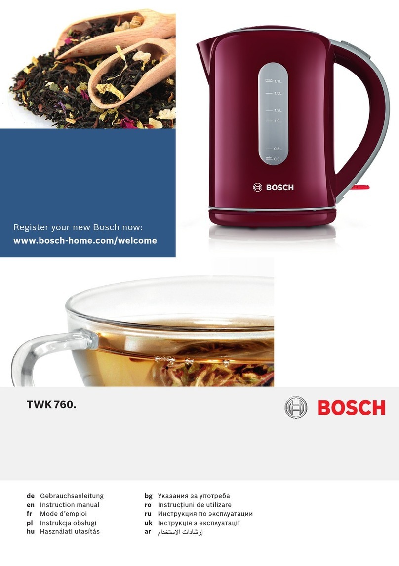 Bosch TWK760 instruction manual