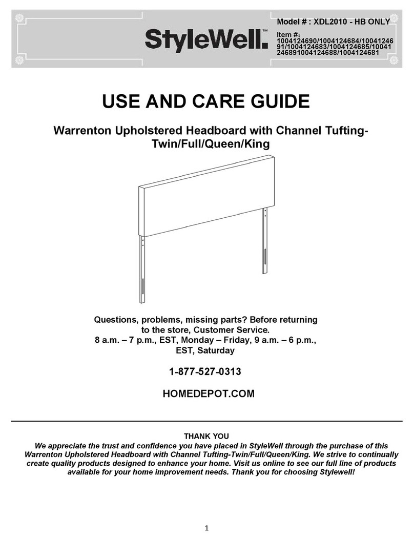 StyleWell Warrenton XDL2010-HB User manual StyleWell Warrenton XDL2010-HB User manual