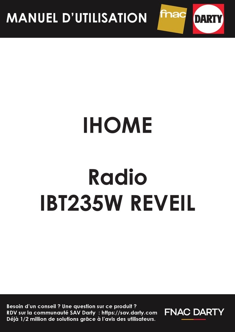 iHome POWERCLOCK IBT235W instructions