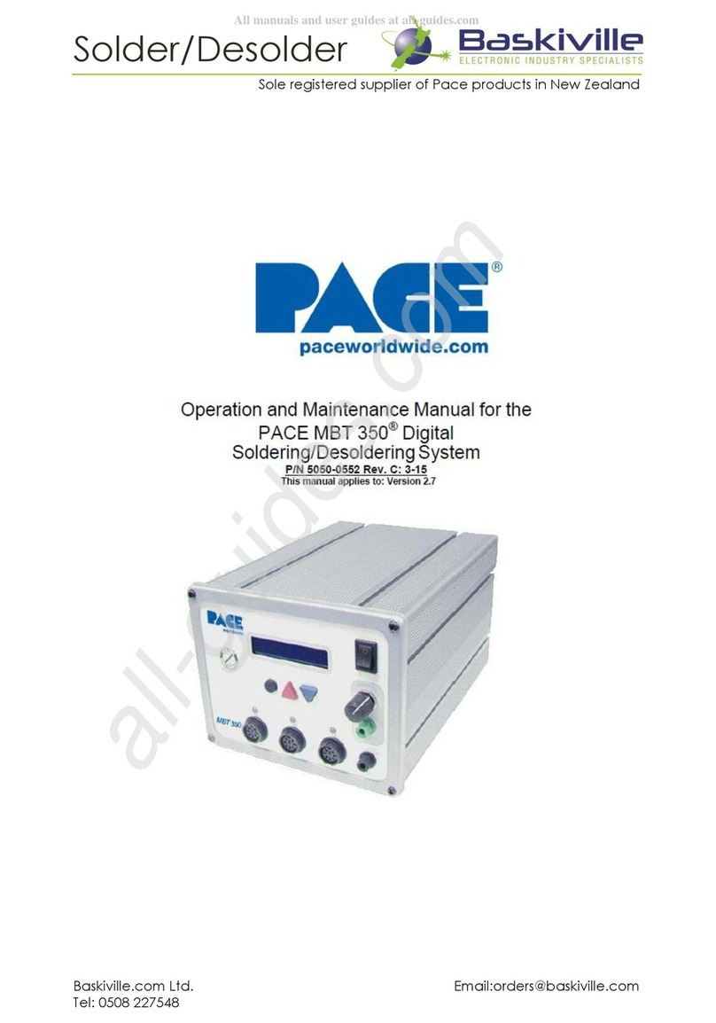 Pace MBT 350 User manual