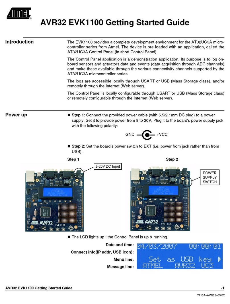 Atmel AVR32 EVK1100 User manual