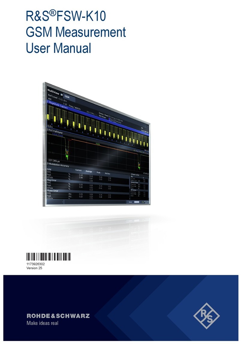 Rohde & Schwarz R&S FSW-K10 user manual