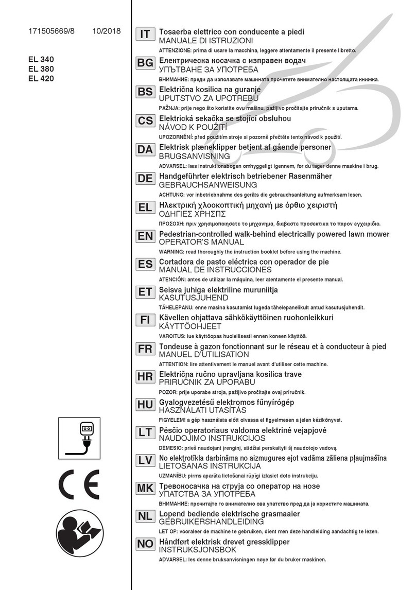 Stiga EL 340 Operator's manual