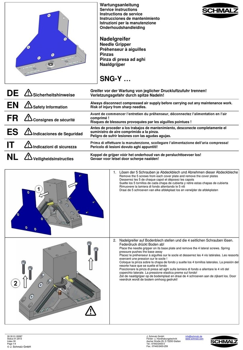 Schmalz SNG-Y Series Operating instructions