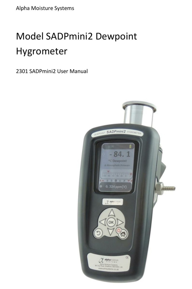 Alpha Moisture Systems SADPmini2 user manual