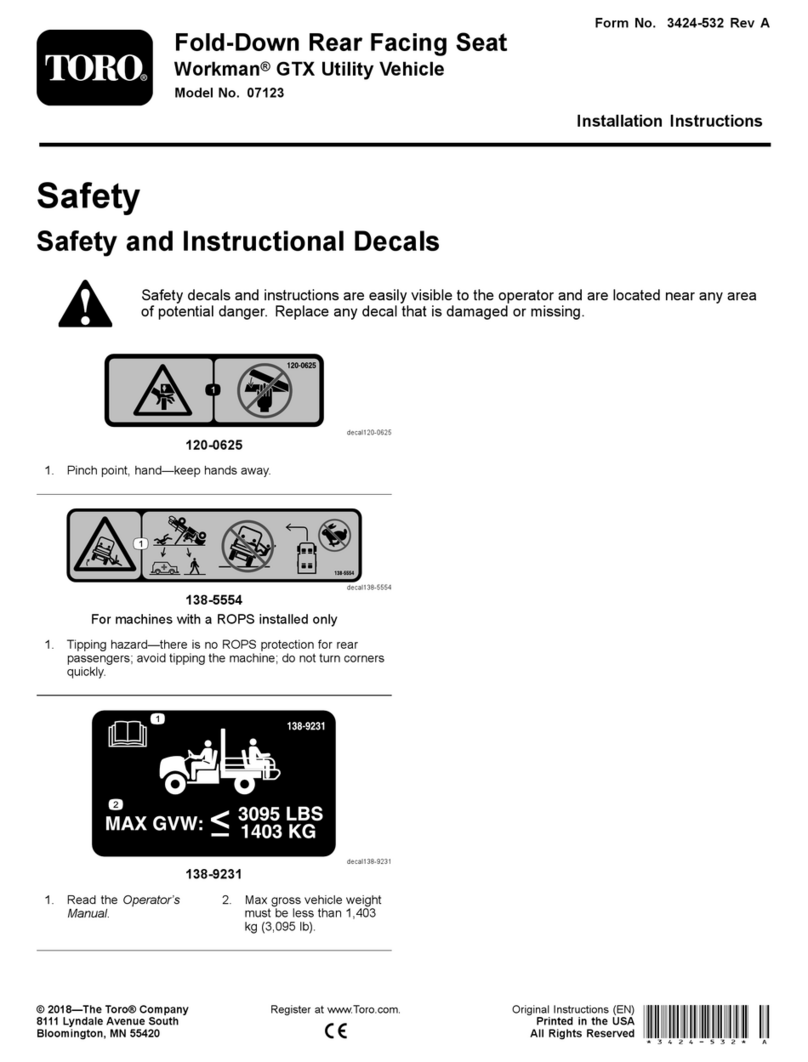 Toro Workman GTX installation instructions