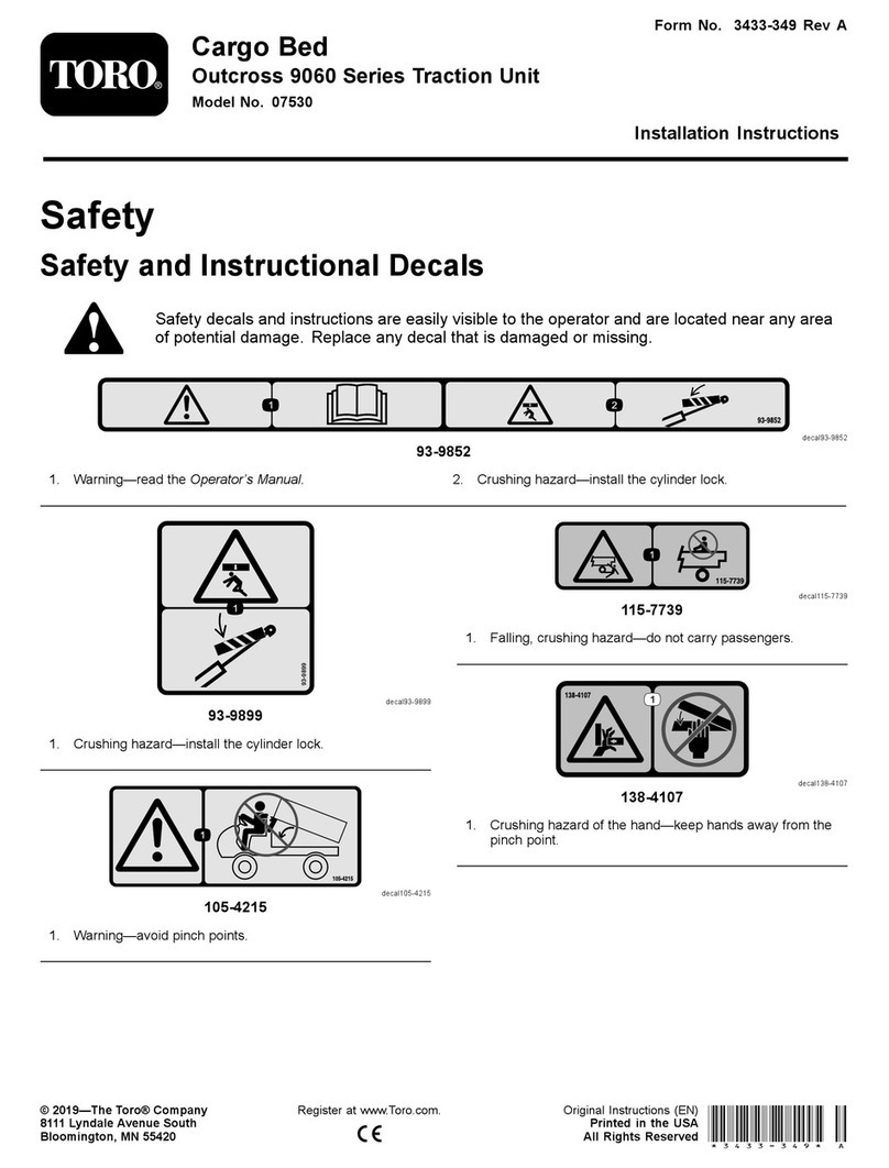 Toro Outcross 9060 Series installation instructions