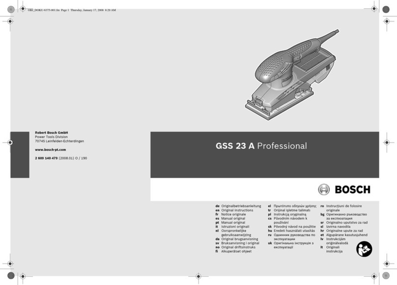 Bosch Professional GSS 23 A User manual