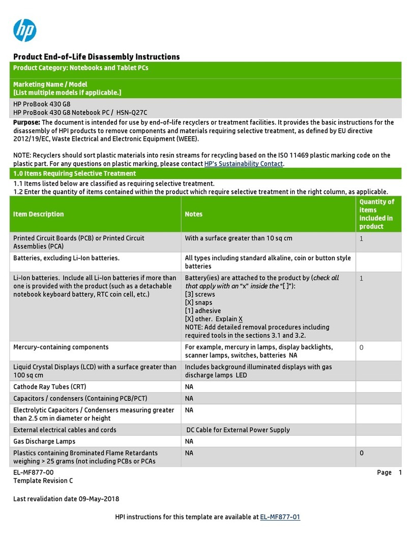 HP ProBook 430 G8 Assembly instructions