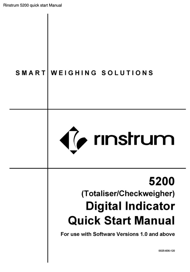 Rinstrum 5200 Instruction manual