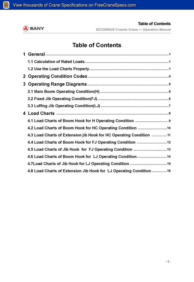 SANY SCC3000US User manual