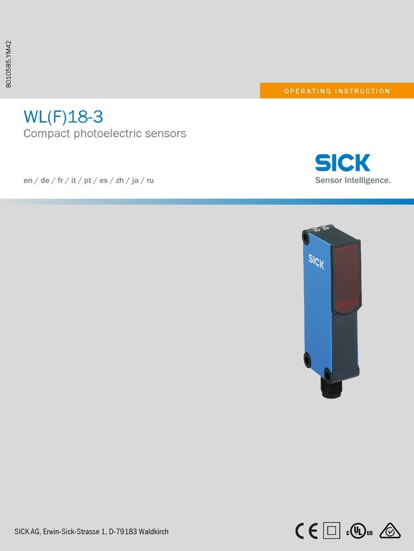 SICK WL18-3 Series User manual