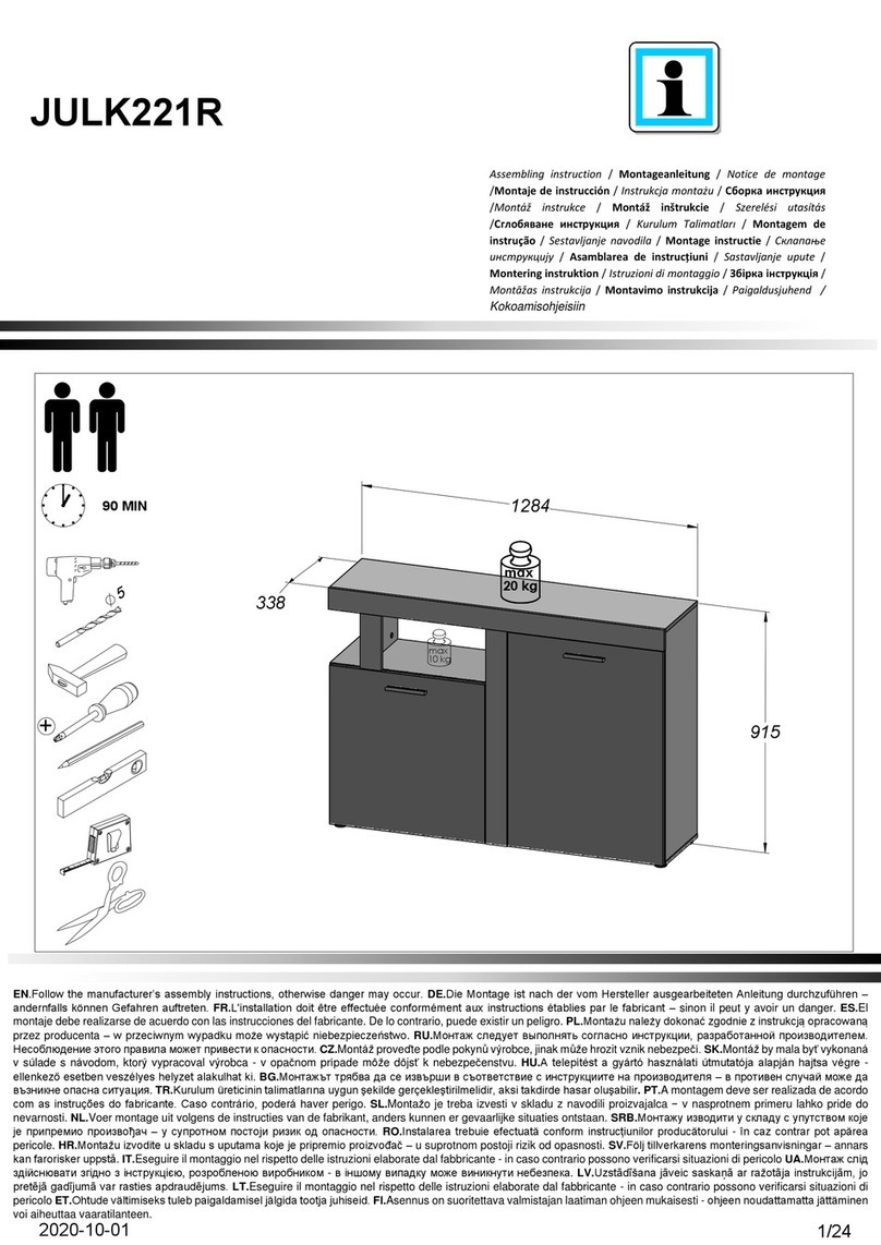 Forte JULK221R Assembly instruction