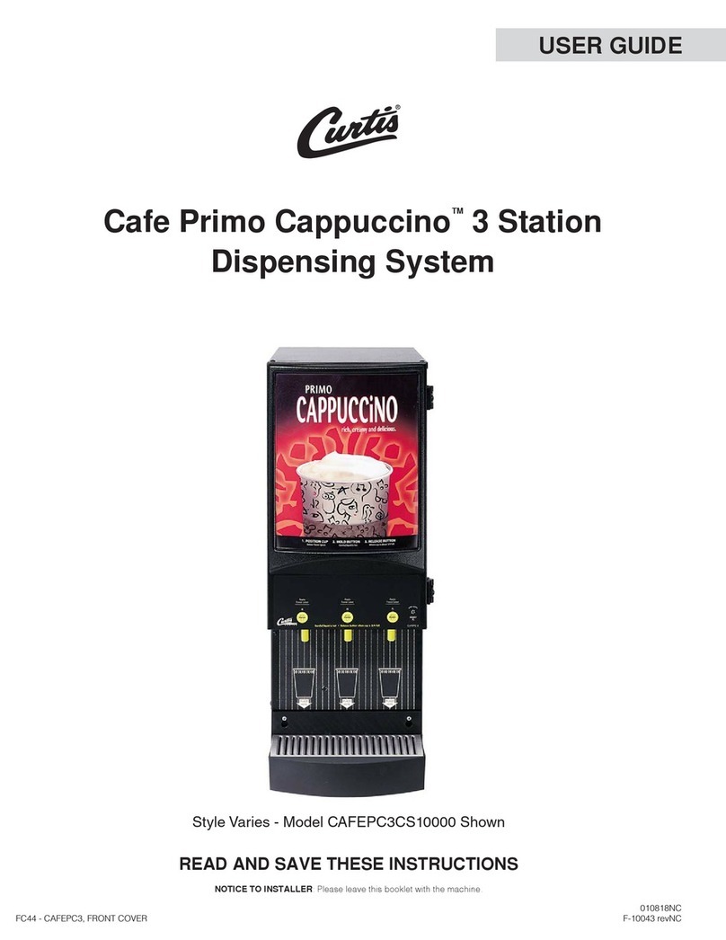 Curtis Cafe Primo Cappuccino 3 User manual