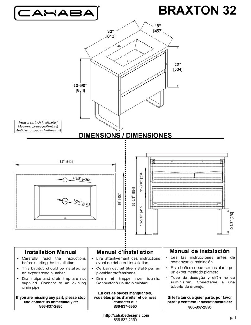 CAHABA BRAXTON 32 User manual