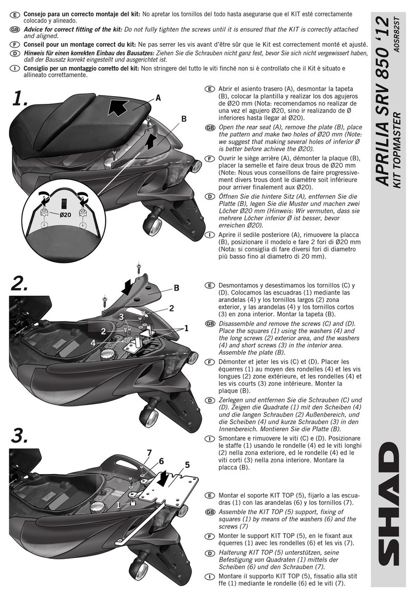 Shad A0SR82ST quick start guide