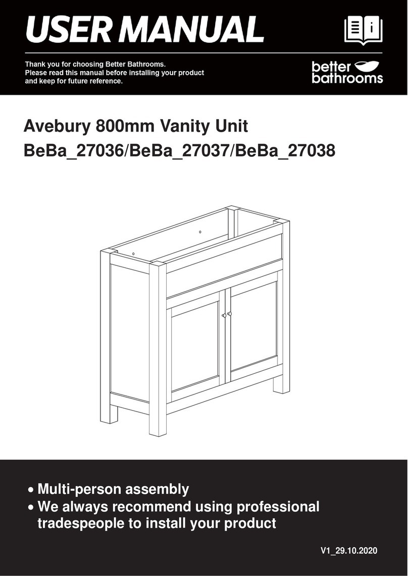 Better Bathrooms Avebury BeBa-27036 User manual Better Bathrooms Avebury BeBa-27036 User manual