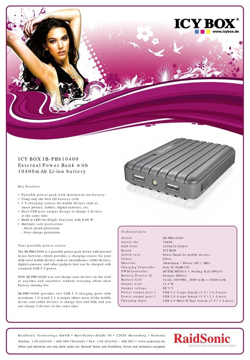 RaidSonic ICY BOX IB-PBb10400 manual