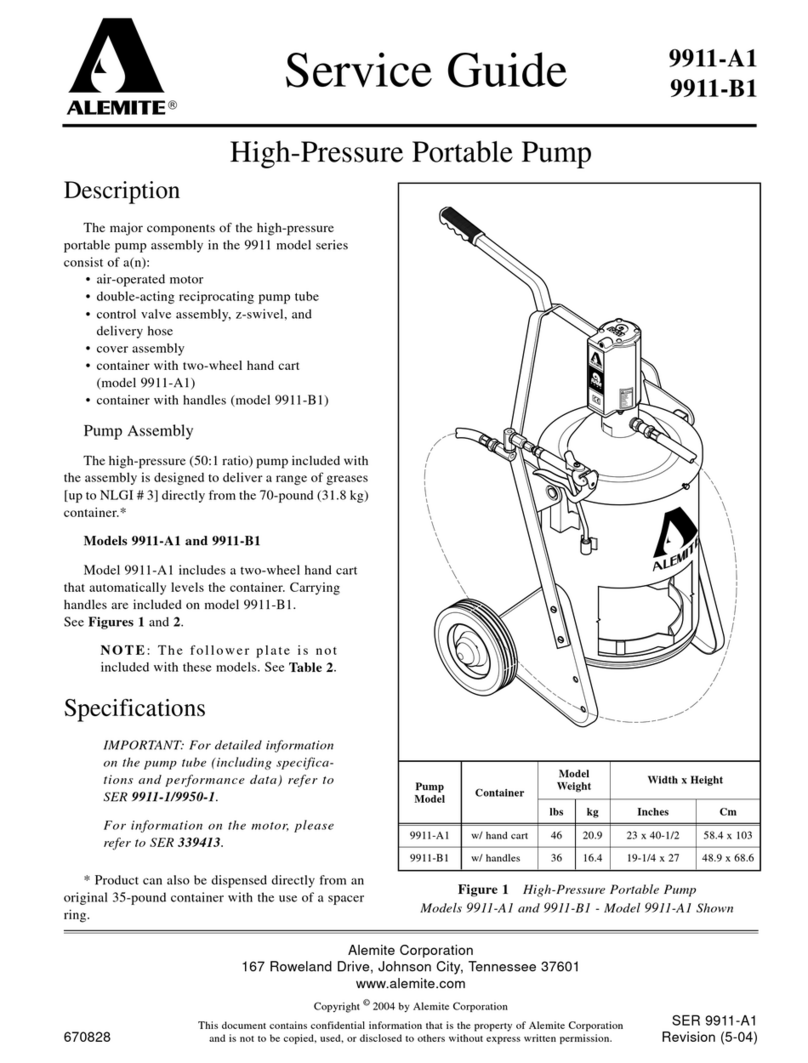 Alemite 9911-A1 User manual