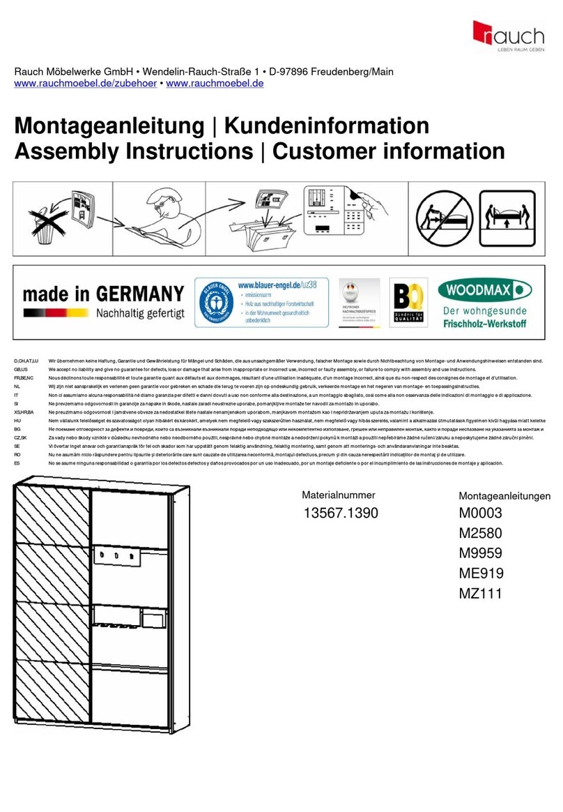 Rauch M2580 Assembly instructions