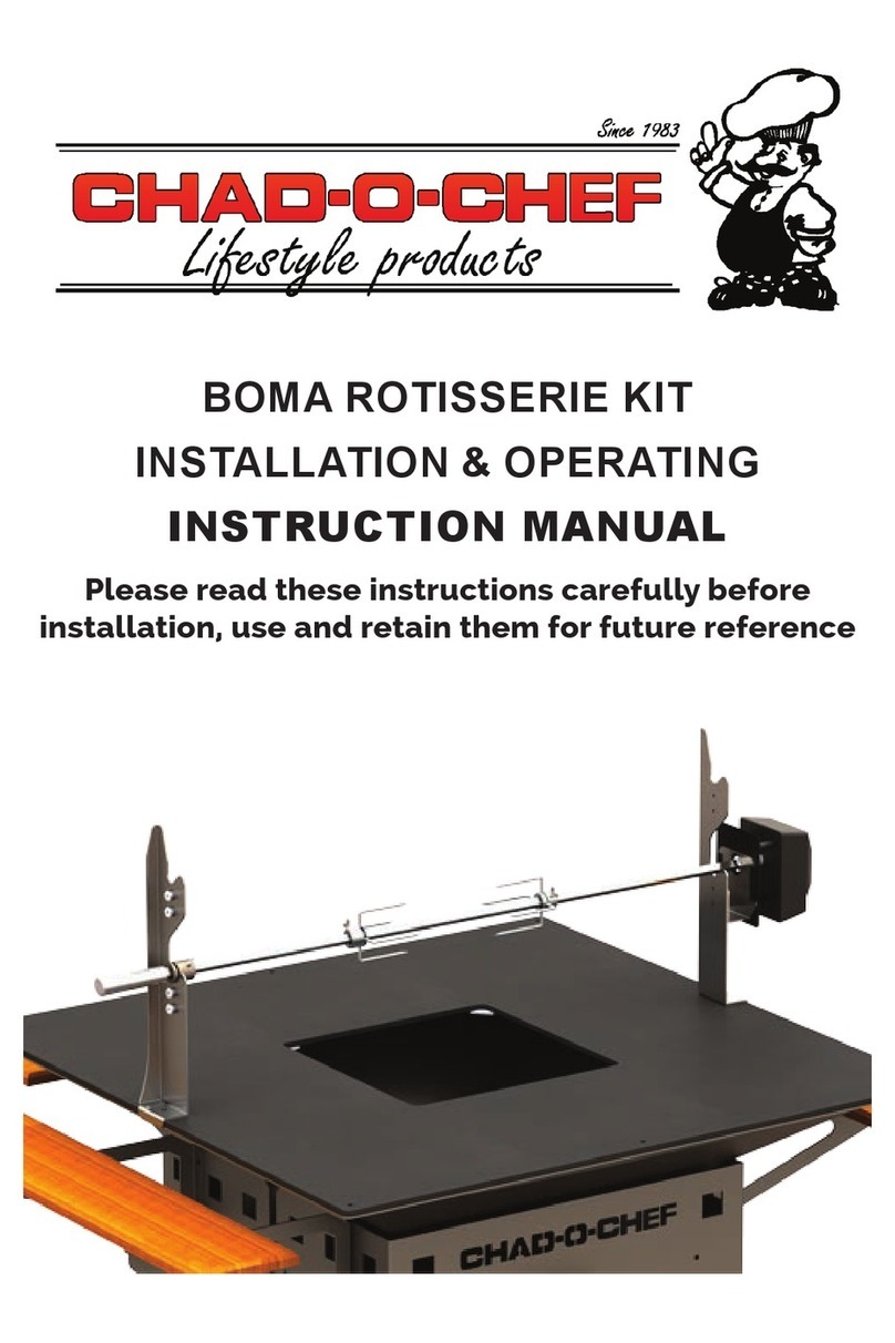 CHAD-O-CHEF BOMA ROTISSERIE KIT User manual