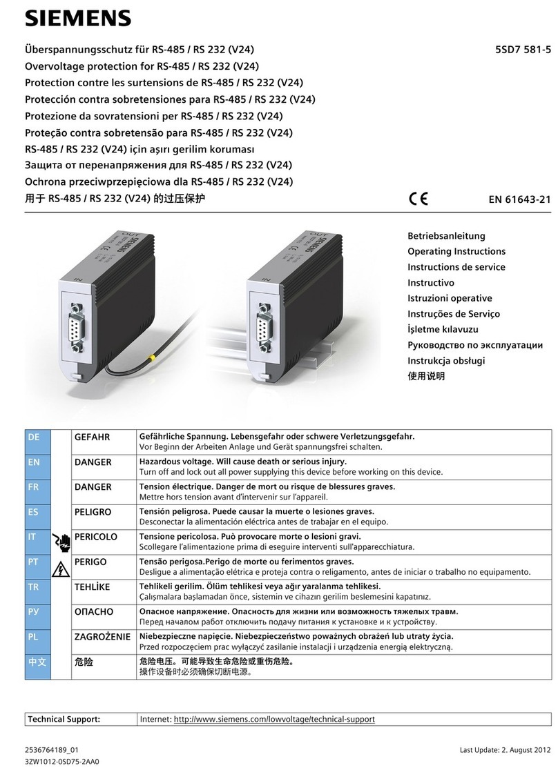Siemens 5SD7 581-5 User manual