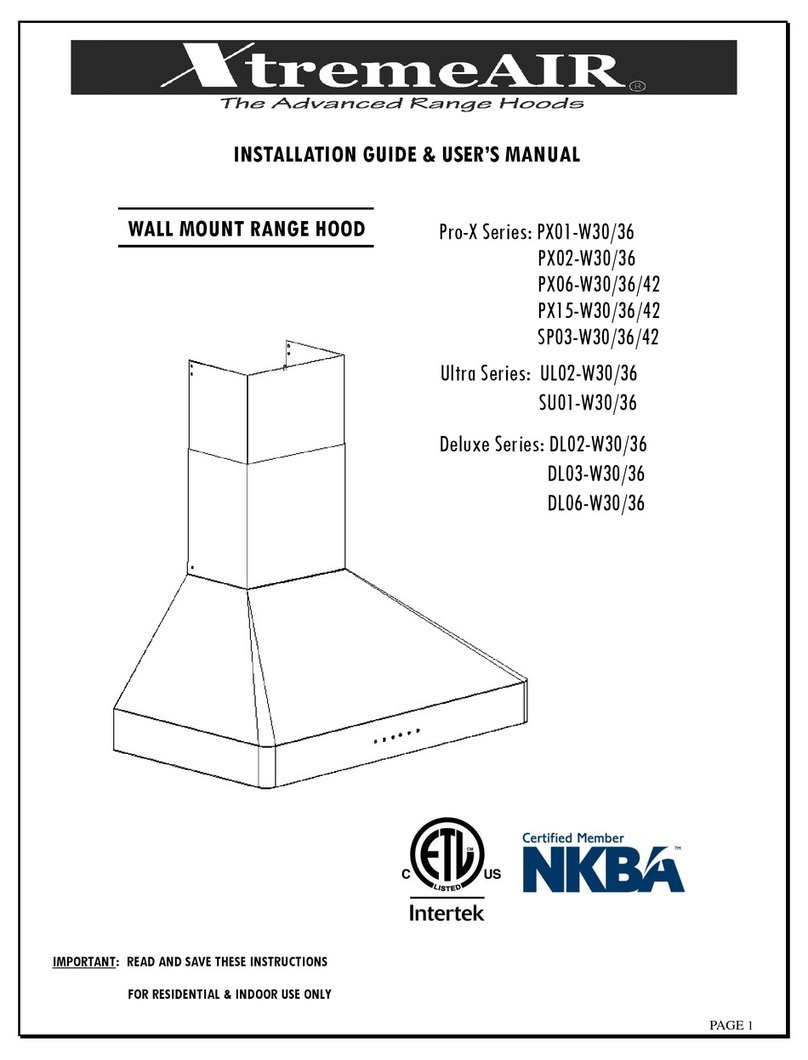 XtreamAIR SU01-W30 Installation guide & user manual