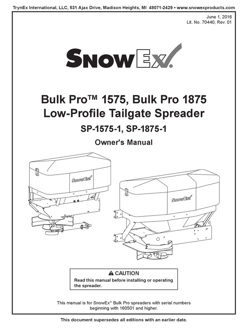 Trynex International SnowEx Bulk Pro 1875 owner's manual