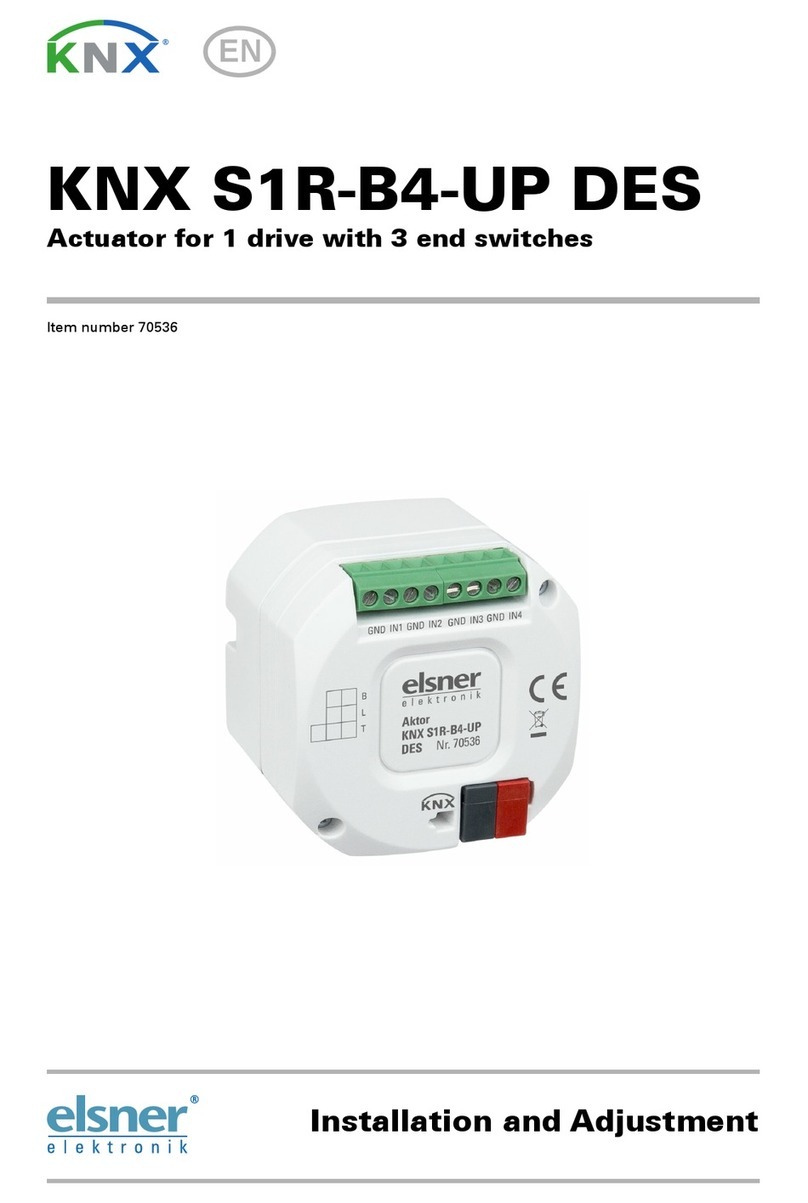 elsner elektronik KNX S1R-B4-UP DES Installation and adjustment