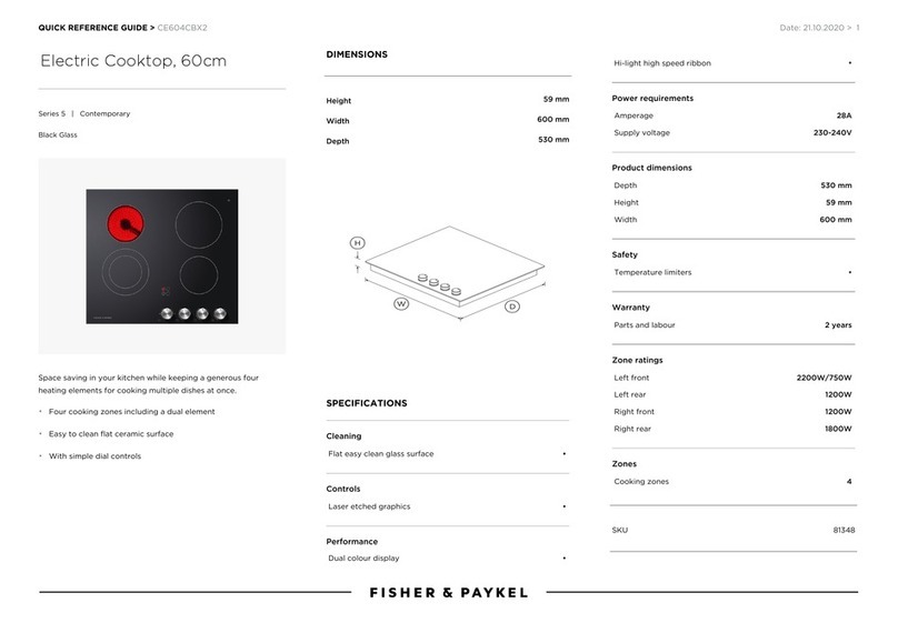 Fisher & Paykel CE604CBX2 User manual