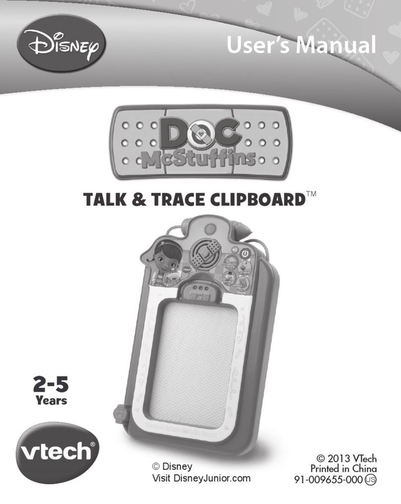 V-tech Disney TALK & TRACE CLIPBOARD User manual