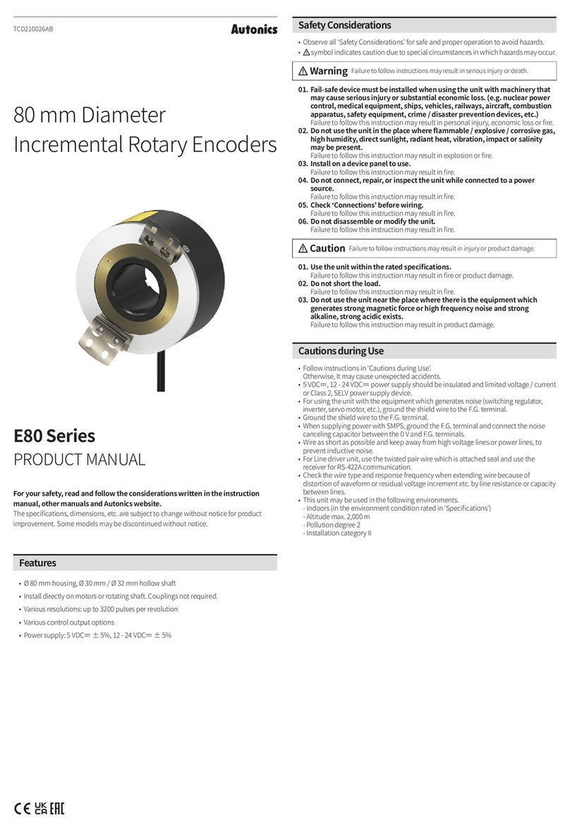 Autonics E80 Series product manual