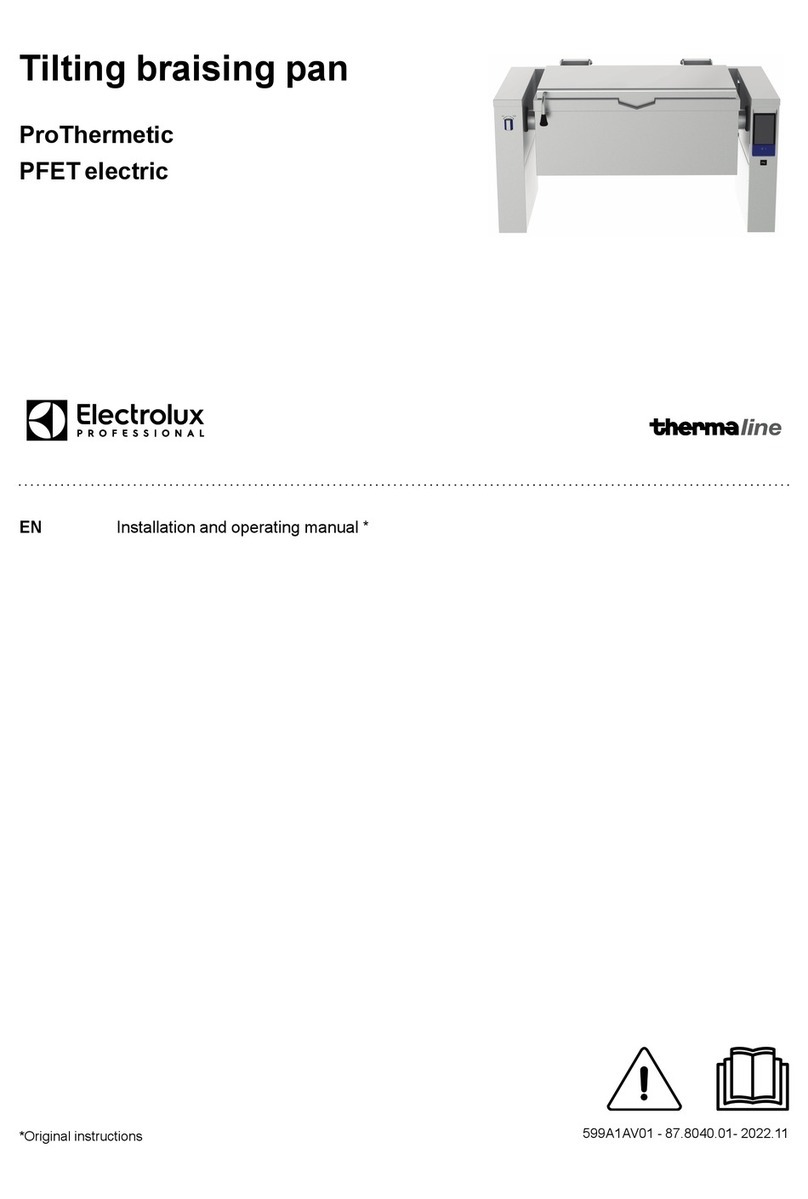 Electrolux thermaline ProThermetic PFET electric User manual