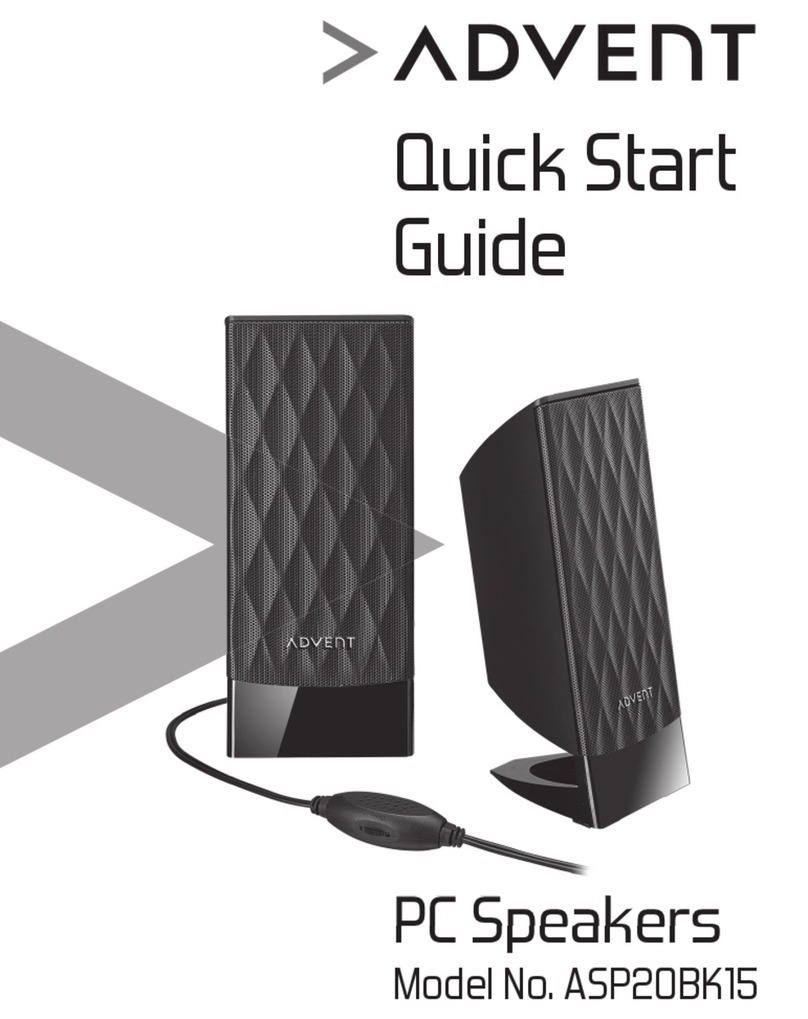 Advent ASP20BK15 User manual