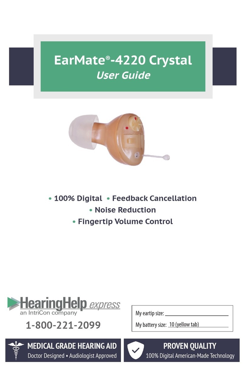 IntriCon Hearing Help Express EarMate-4220 Crystal User manual
