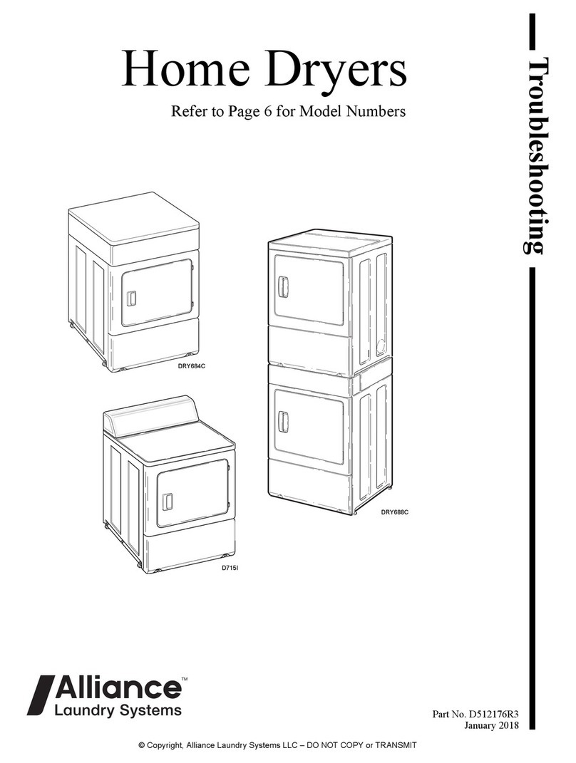 Alliance Laundry Systems DRY688C Troubleshooting