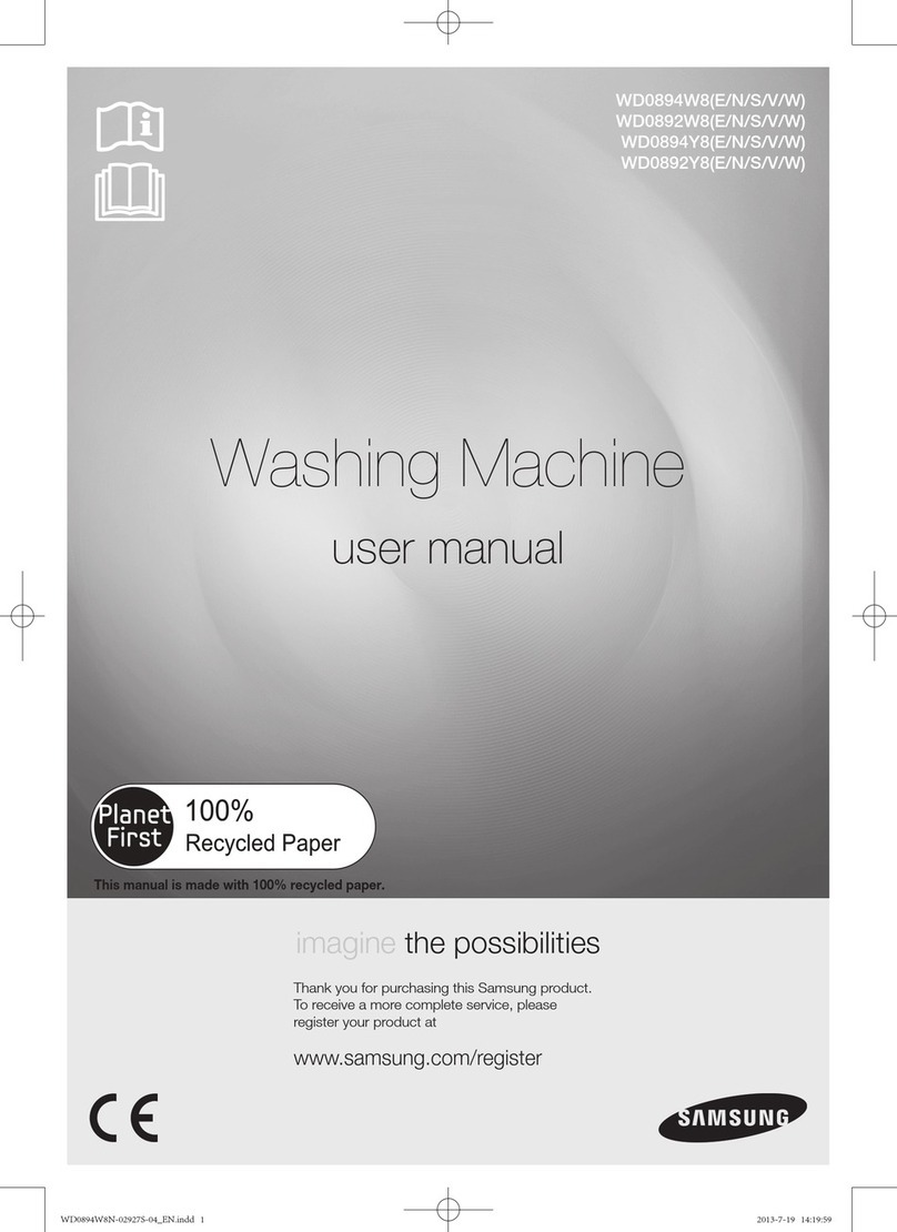 Samsung WD0894W8 Series User manual